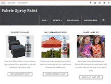 Tablet Screenshot of fabricspraypaint.com